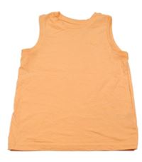 Neonově oranžové tílko s výšivkou F&F