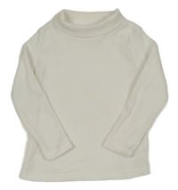 Bílý svetrový rolák 