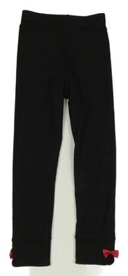 Černé legíny s mašlemi 