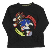 Tmavošedé triko se Sonicem 