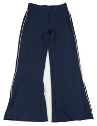 Tmavomodro-růžové flare legíny F&F