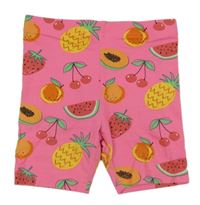 Neonově růžové elastické kraťasy s ovocem Primark