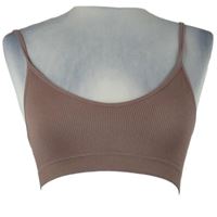 Dámská hnědá žebrovaná braletka Primark 