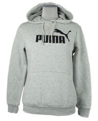 Dámská šedá mikina s logem a kapucí Puma 