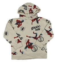 Smetanová mikina se Spidermanem a kapucí zn. Primark