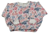 Bílá květinová mikina Kuniboo