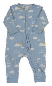 Světlemodrý overal s mráčky H&M