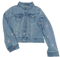 Modrá riflová bunda se srdíčky S. Oliver