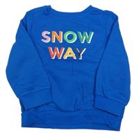 Modrá mikina s nápisem George