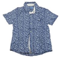 Modrá vzorovaná košile Sarahanda