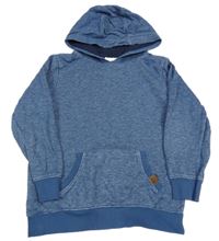 Modrá melírovaná mikina s kapucí Topolino