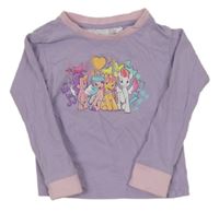 Fialovo-růžové triko s My Little Pony 