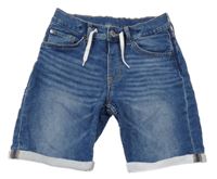 Modré teplákovo/riflové kraťasy H&M