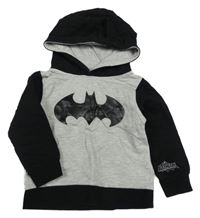 Černo-šedá mikina s Batmanem a kapucí H&M