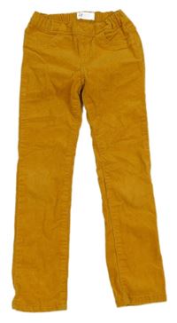 Pomerančové elastické manšestráky H&M