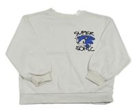 Bílá mikina se Sonicem H&M