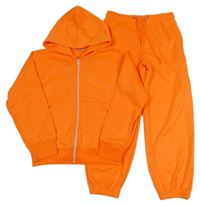 2set - Neonově oranžová tepláková souprava 