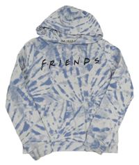 Modro-bílá batikovaná mikina s kapucí - Přátelé C&A