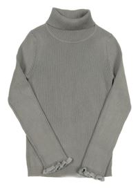 Šedý žebrovaný svetrový rolák Primark