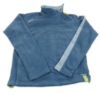 Modrá fleecová mikina se stojáčkem Decathlon