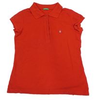 Červené polo tričko Benetton