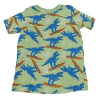 Světlezelené tričko s dinosaury H&M