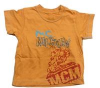 Oranžové tričko s Mickeym M&S