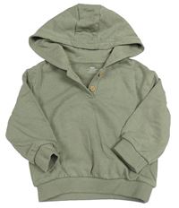 Khaki mikina s kapucí M&S