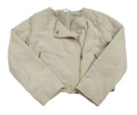Béžový semišový crop křivák H&M