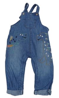 Modré laclové rifle s dinosaury M&S