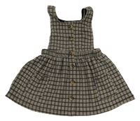 Šedo-béžová kostkovaná laclová sukně zn. Primark