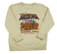 Béžová mikina s nápisem Dunnes