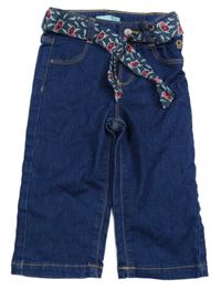 Tmavomodré rifle s páskem Obaibi