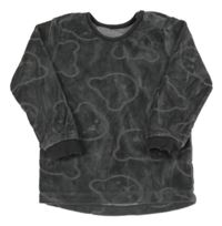 Šedá sametová mikina s medvídky George