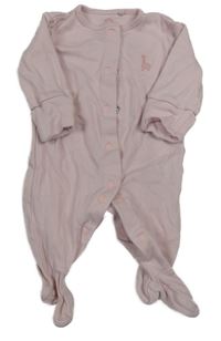 Světlerůžový overal s žirafou Next 