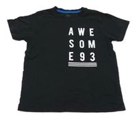 Černé tričko s nápisem Rebel 