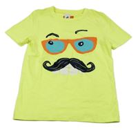 Limetkové tričko s potiskem C&A