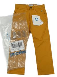 Nové - Okrové plátěné slim fit kalhoty Mayoral