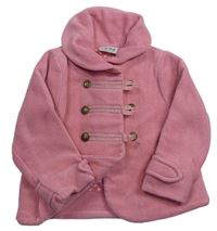 Růžový fleecový podšitý kabátek Next