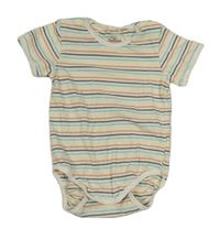 Bílo-barevné pruhované body Topomini