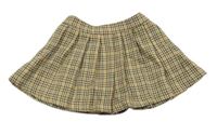 Kostkovaná skládaná sukně ZARA
