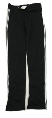 Nové - černé teplákové legíny s pruhy H&M