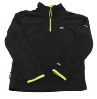 Černá fleecová funkční mikina s logem TRES