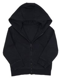 Tmavomodrá propínací mikina s kapucí F&F