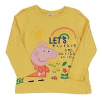 Tmavožluté triko s Peppa Pig