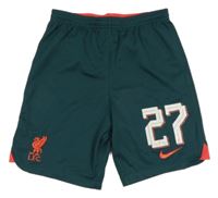 Tmavosmaragdové funkční fotbalové kraťasy L.F.C. a číslem Nike