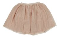 Světlerůžová třpytivá tylová sukně H&M