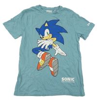 Modrošedé tričko se Sonicem C&A