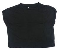 Černé crop tričko H&M