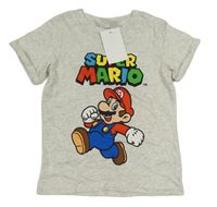 Světlešedé melírované tričko s Mariem H&M